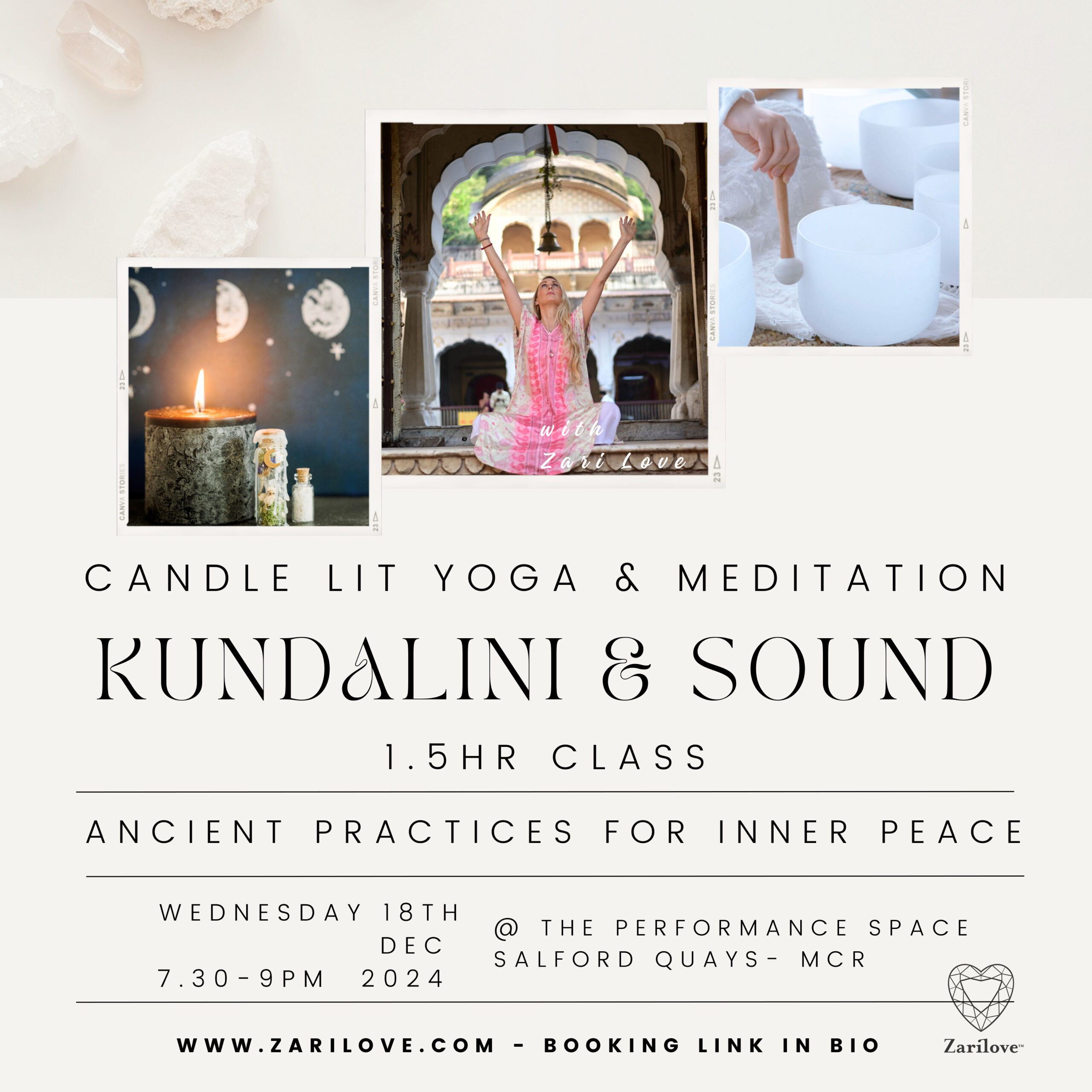 Candle Lit, Himalayan Kundalini Yoga and Crystal Sound Bath Meditation 